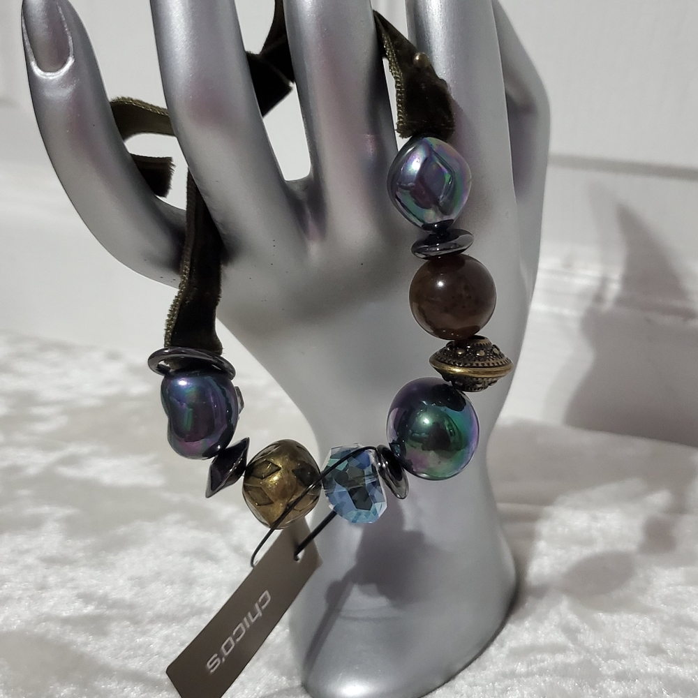 Chico's Chameleon Beaded Bracelet B3